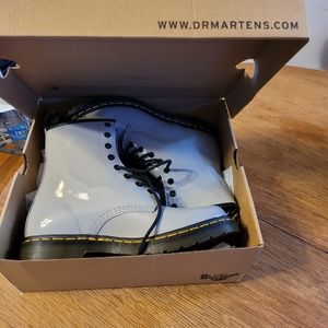 Never worn Doc Marten Zinc Grey Boots (Size US 10)